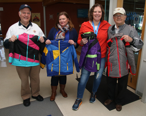 Winter coats donated by Knights of Columbus council