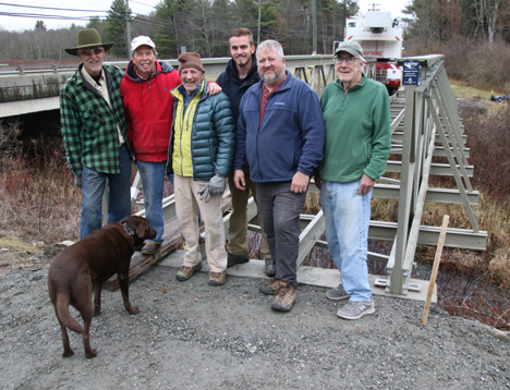 Greenway bridge over Butternut Brook is in place