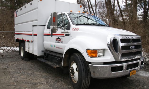 Tree trucks moved from Bantam lot