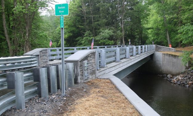 Bridge over Bantam River open in Morris