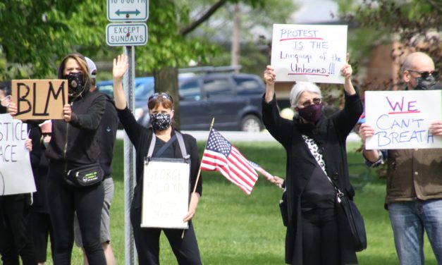 Green was site of peaceful Sunday protest