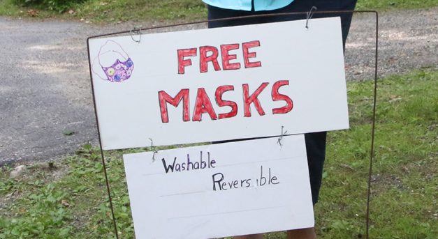 Bantam artist has been giving away masks