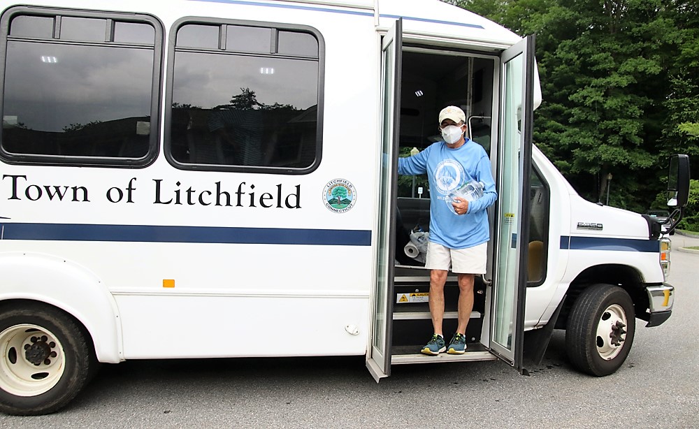 Hawkins at the helm of Litchfield senior bus