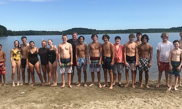 Swim team makes annual lake crossing