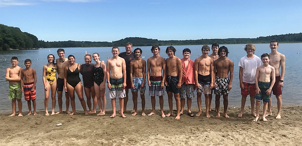 Swim team makes annual lake crossing