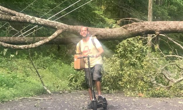 UPS packages delivered on Above All Road