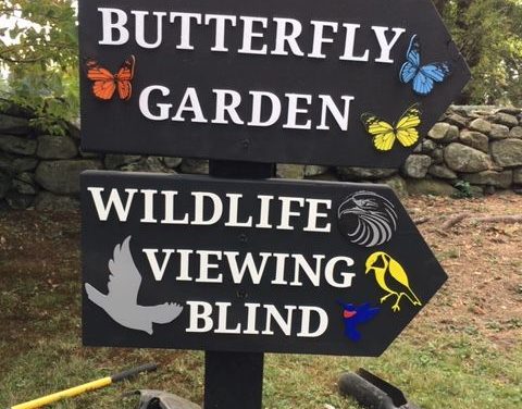 New signs at Topsmead State Forest
