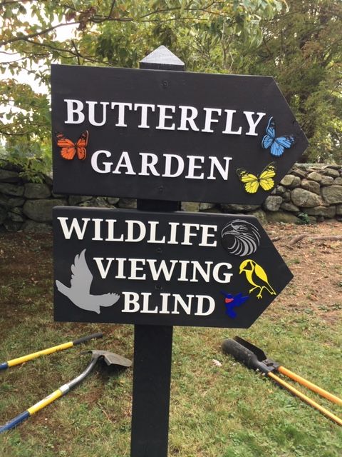 New signs at Topsmead State Forest