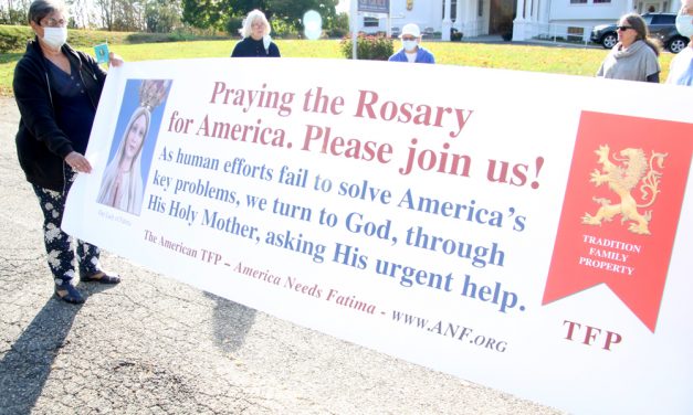 Rosary prayers at Our Lady of Grace