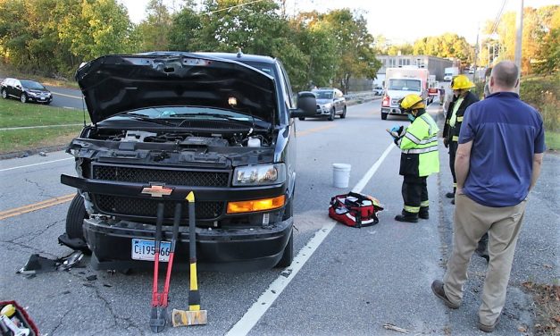 Collision strangles traffic on Route 209