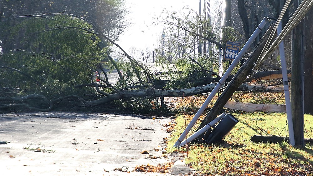 Sunday night storm delivered a punch