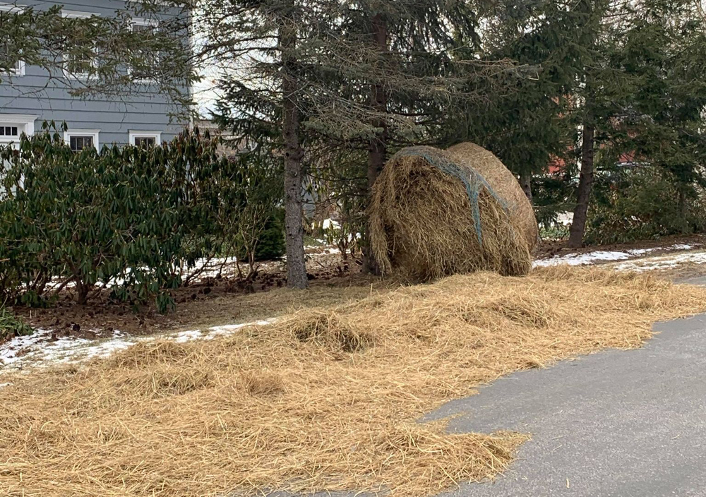 The great hay escape: roll spills on road