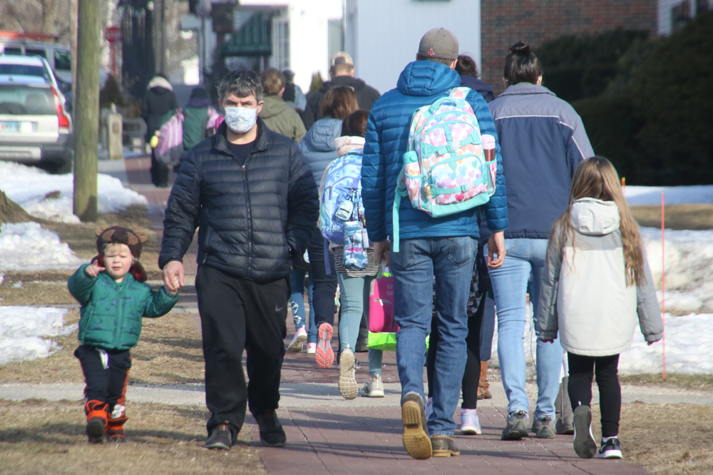 West Street sidewalk is dog poop alley