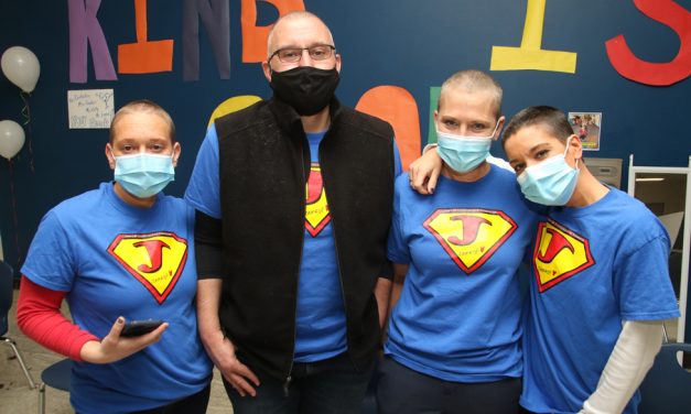 Cutting hair for a good cause in Goshen