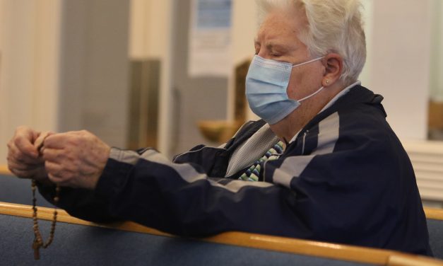 Rosary prayer said at Our Lady of Grace