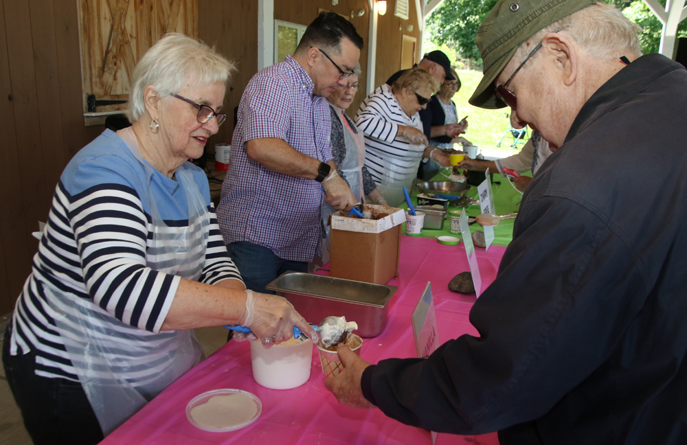 Ice cream on a summer day in Morris