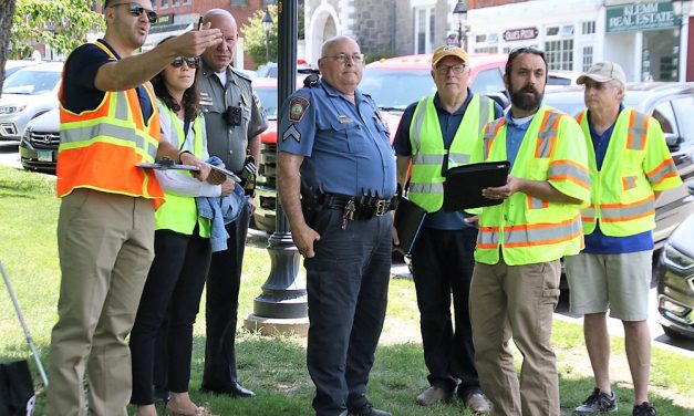 Town center crosswalks scrutinized on tour