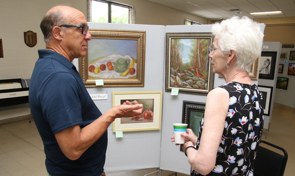 Artists exhibiting work at firehouse