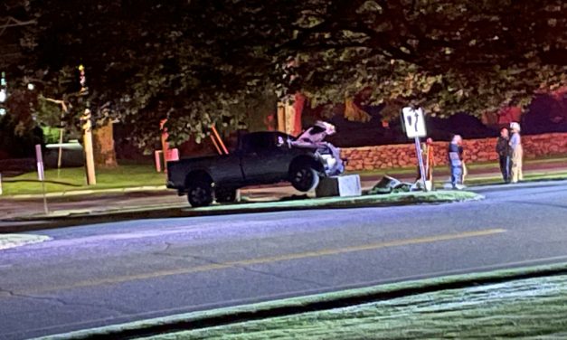 Historic flower urn destroyed in crash