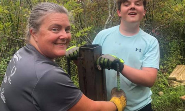 Boy Scout builds new section of boardwalk