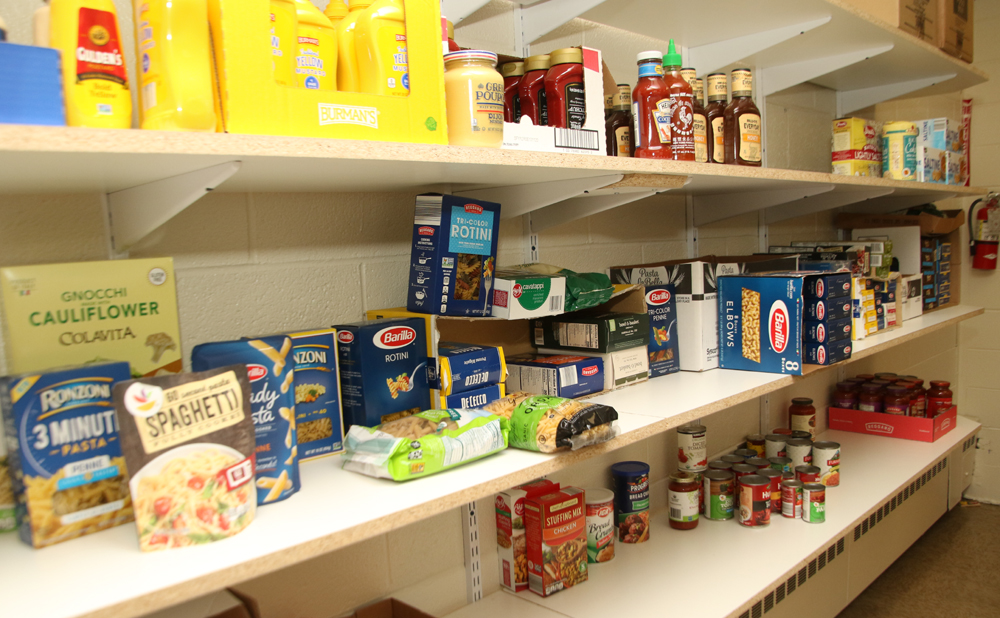 Social services food pantry looking good