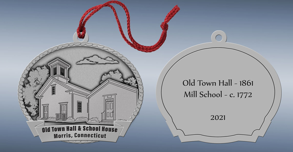 Pewter ornaments are for sale in Morris