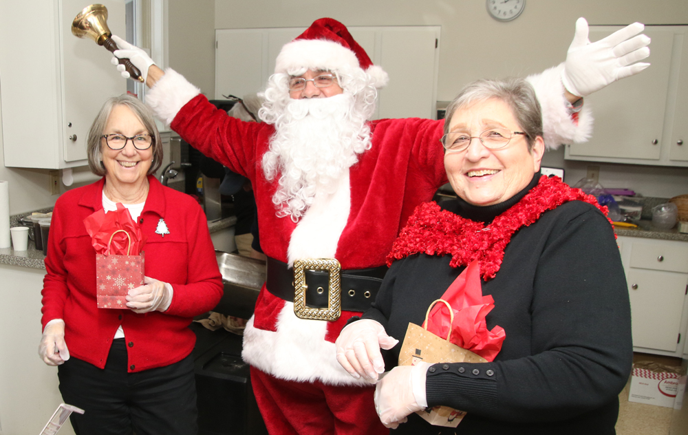 Santa a guest at Morris Senior Center party