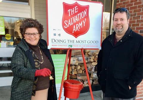 Ringing the bell for the Salvation Army