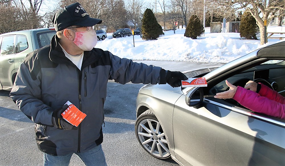 Test kits, masks again popular in Goshen