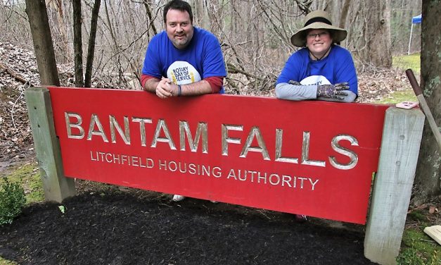 Rotarians hard at work on service day