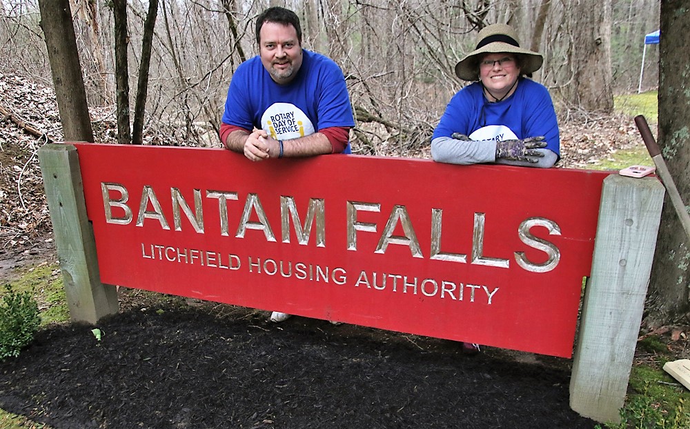 Rotarians hard at work on service day