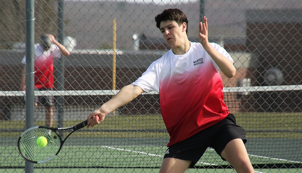 Wamogo boys outslugged in tennis opener