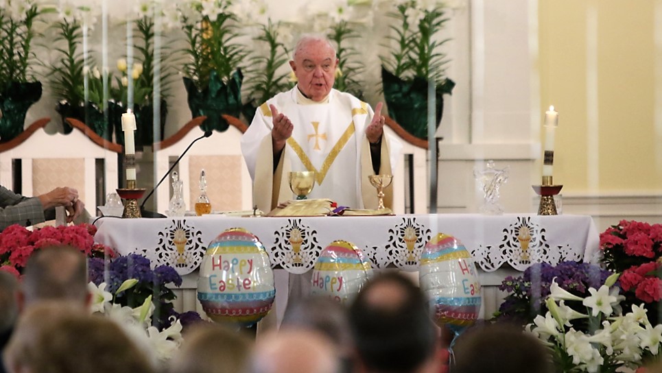 He has risen: Easter Mass at St. Anthony’s