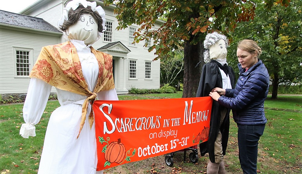 Scarecrows back at Tapping Reeve Meadow