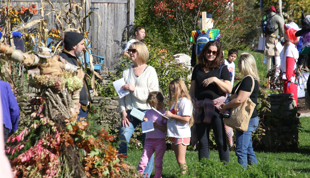 Scarecrows on display at Tapping Reeve