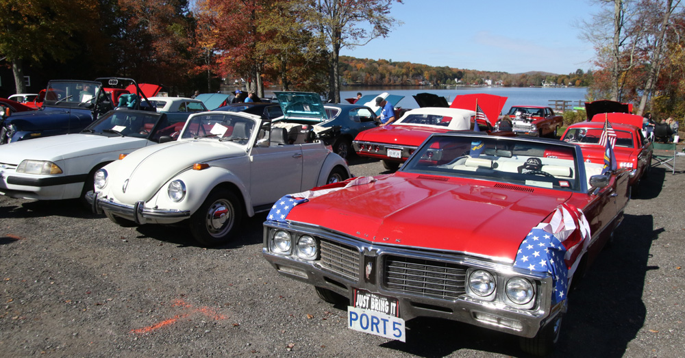 Car Show at the Beach a colorful sight