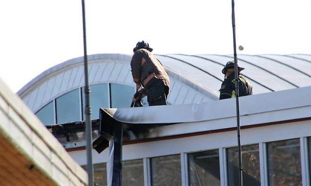 Torch sparks fire on roof of LHS/LMS