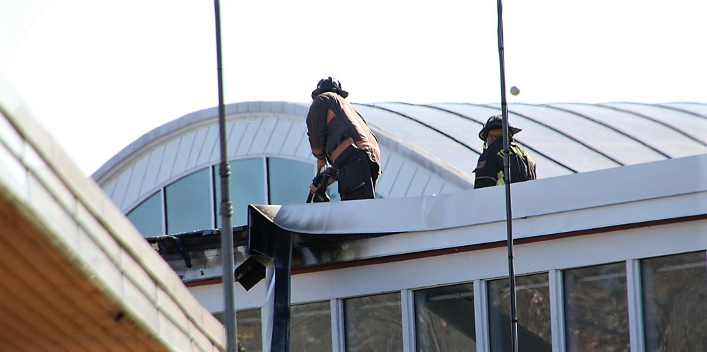 Torch sparks fire on roof of LHS/LMS