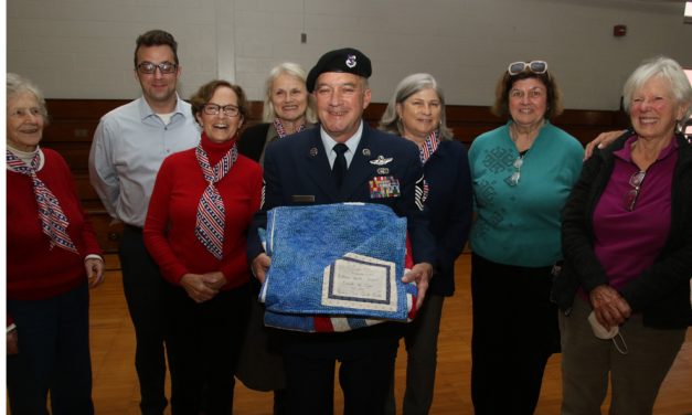 Goshen vet honored at school program