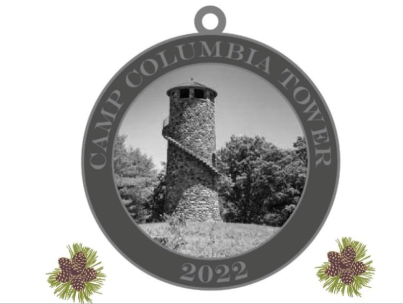Camp Columbia tower on Morris ornament