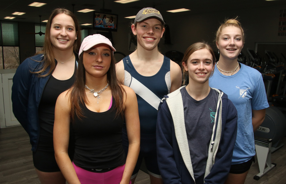 Rowers compete in indoor championships