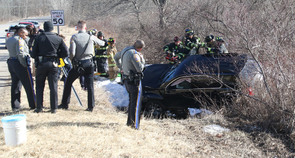 Motorist injured in crash on Route 63