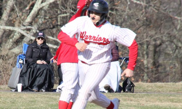Weaving pitches, bats Wamogo to first win