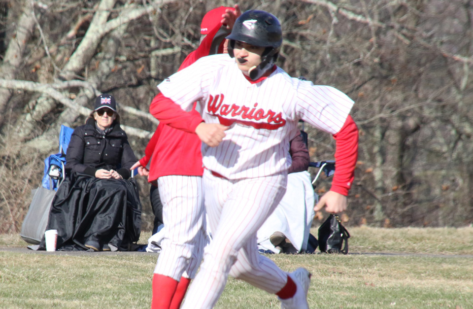Weaving pitches, bats Wamogo to first win