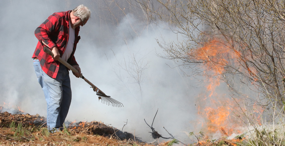 Sparks from wires ignite large brush fire