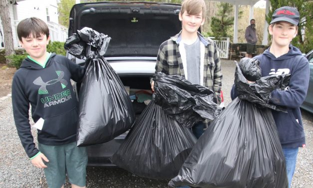 Warren Scouts volunteer on Earth Day