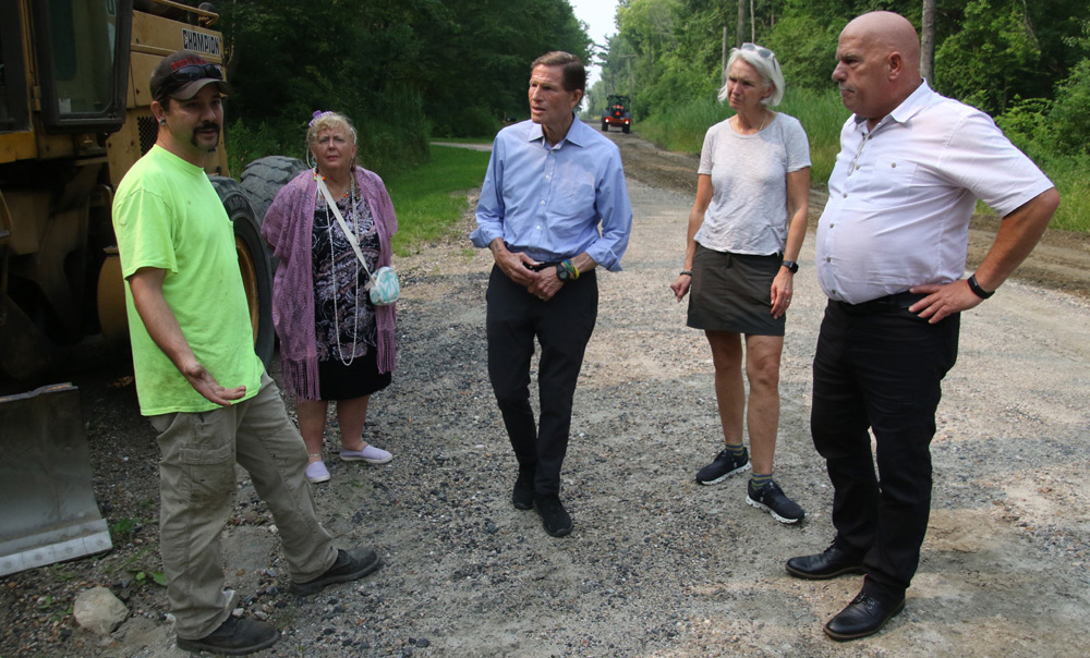 Blumenthal tours Goshen flood damage