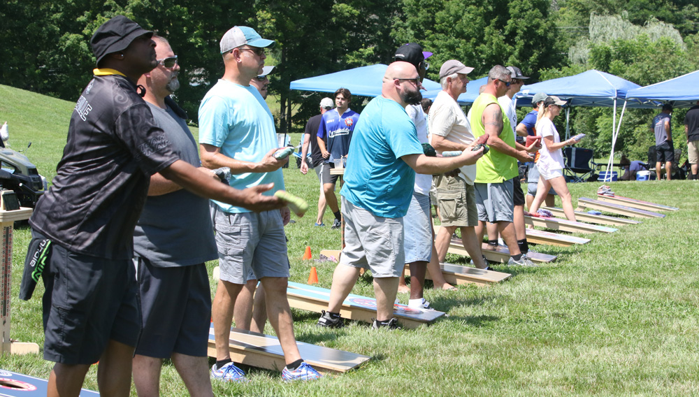 South Farms hosts first cornhole tourney