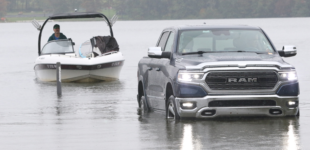 Water everywhere: Bantam Lake floods