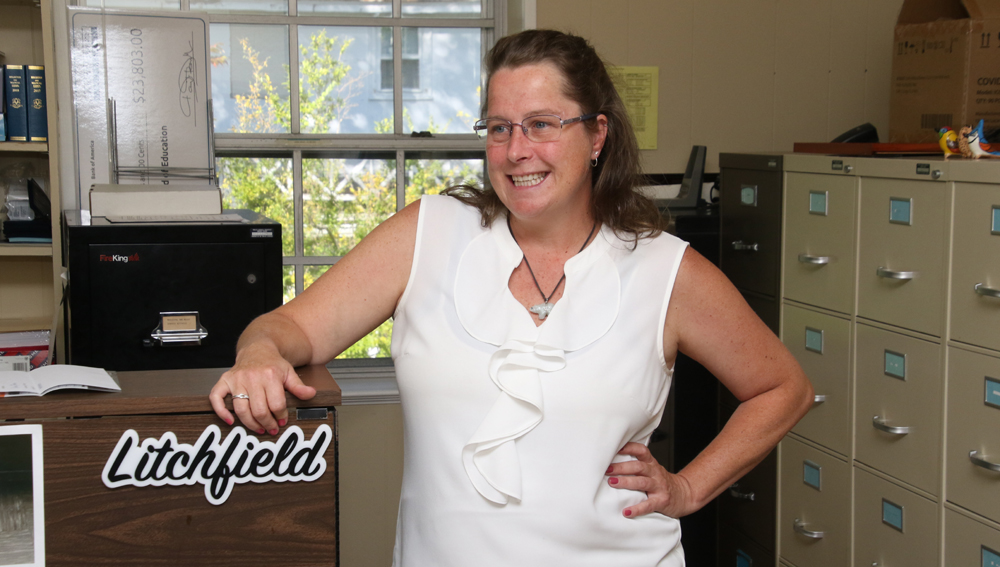 First selectman’s aide works her final day